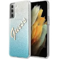 Guhcs21Mpcuglsbl Guess Pc Tpu Vintage Cover for Samsung Galaxy S21 Gradient Light Blue