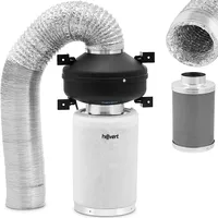 Hillvert Ventilācijas komplekts ventilatora oglekļa filtra ventilācijas caurule dia. 130Mm 10M 10090338