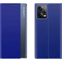Hurtel Korpusa vāciņš ar atloku un statīvu priekš Xiaomi Redmi Note 12 Pro / Poco X5 5G jaunais miega futrālis zils 9145576275900