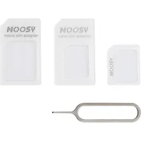 Hurtel Noosy nano micro Sim karšu adapteru komplekts  baltā atslēga 758399853898