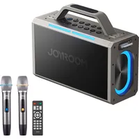 Joyroom Bezvadu karaoke skaļrunis 150W, 2 mikrofoni, tālvadības pults, Usb ligzda Sd Tf, melns 6941237122070