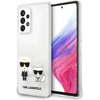 Karl Lagerfeld Pc Tpu Ikonik and Choupette Case for Samsung Galaxy A53 5G Transparent Klhca53Cktr