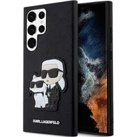 Karl Lagerfeld Pu Saffiano and Choupette Nft Case for Samsung Galaxy S23 Ultra Black Klhcs23Lsankcpk