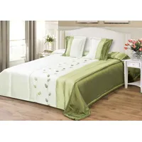 Karo dekoratīvais gultas pārklājs 170X210  spilvendrānas - 2Gb 40X40 raksts G61 Green 106008
