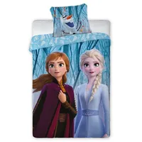 Kokvilnas gultasveļa 160X200 Frozen 2 Anna Elsa forest Olaf 6813 1520675