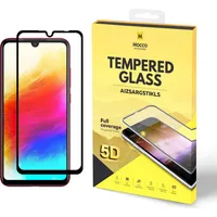 Mocco Full Glue 5D Signature Edition Tempered Glass Aizsargstikls Pilnam Ekrānam Xiaomi Redmi 7A Melns 4752168073438