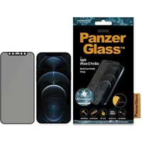 Panzerglass E2E Super iPhone 12 Pro Max Case Friendly Antibacterial Microfracture Privacy czarny black P2712