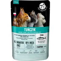 Petrepublic Pet Republic Steril Finely chopped tuna in sauce - wet cat food 100 g Art1177924