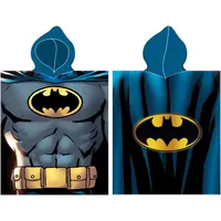 Pončo bērniem 50X115 Batman 1770 Logo tumši zils dvielis ar kapuci 1450239