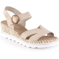 Rieker Comfortable wedge sandals W Rkr595, beige