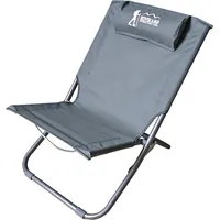 Royokamp Leżak fotel plażowy składany szary 1036021