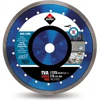 Rubi turbo dimanta disks Viper - Tva cieto materiālu sausai griešanai 125/22,2 mm, Superpro klase, 31933