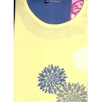 Sieviešu pidžama 3/4 piedurknēm D 991 bikses 158/116 Xl tumši zila dzeltena Zema cena 109371