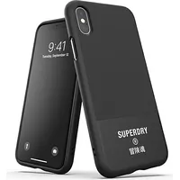 Superdry Moulded Canvas iPhone X Xs Case czarny black 41544