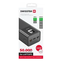 Swissten Power Line Bank Ārējas Uzlādes Baterija 50 000 mAh  100W 22013942