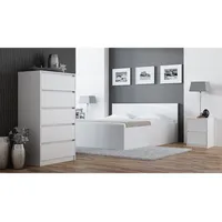 Top E Shop Topeshop K2 Biel nightstand/bedside table 2 drawers White