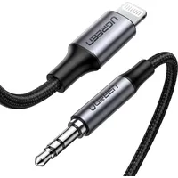 Ugreen Mfi Lightning - 3,5 mm mini jack audio kabelis Aux austiņu adapteris pelēks 70509 70509-Ugreen