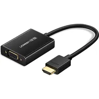 Ugreen Mm102 Hdmi to Vga adapter with audio Black 40233