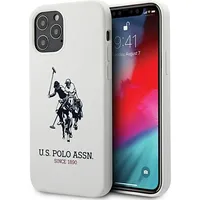 Us Polo Ushcp12Lslhrwh iPhone 12 Pro Max 6,7 biały white Silicone Collection