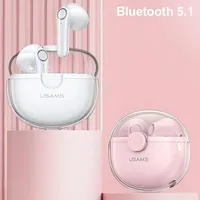 Usams Słuchawki Bluetooth 5.1 Tws Bu series bezprzewodowe biały white Bhubu01