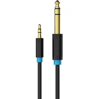 Vention 3.5Mm Trs Male to 6.35Mm Audio Cable 2M Babbh Black