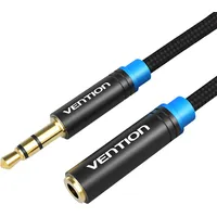 Vention Braided 3.5Mm Audio Extender 1M Vab-B06-B100-M Black