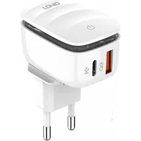Wall charger Ldnio A2425C Usb, Usb-C with lamp  microUSB Cable Micro