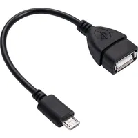 Akyga adapter Ak-Ad-09 with cable micro Usb B M  A F Otg 15Cm