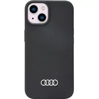 Audi Silicone Case iPhone 14 6.1 czarny black hardcase Au-Lsrip14-Q3 D1-Bk Au-Lsrip14-Q3/D1-Bk