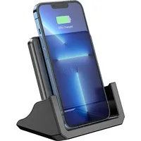 Borofone Wireless induction charger Bq20 Wings with stand 15W black Ład001660