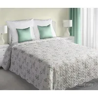 Dekoratīvais gultas pārklājs 170X210 Fiore P/03 balts un piparmētru savārstījums 1160741