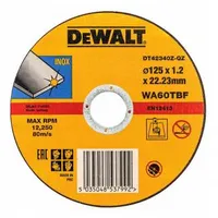 Dewalt-Akcesoria nerūsējošā tērauda griešanas disks 125/22.23/1.2Mm Dewalt Dt42340Z-Qz