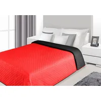 Divpusējs gultas pārklājs 220X240 Alex 11 Red  Black 991149