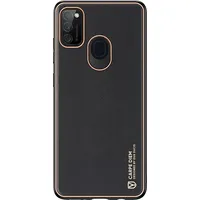 Dux Ducis Yolo elegant case made of soft Tpu and Pu leather for Samsung Galaxy M30S black M21/M30S Black