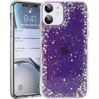 Fusion Glue Glitter silikona aizsargapvalks Samsung A326 Galaxy A32 5G violets Fsn-Gg-Sa-A326-Pu