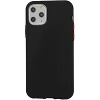 Fusion Solid Case Silikona Aizsargapvalks Priekš Apple iPhone 12 Pro Max Melns Fsn-Sc-Bc-Iph12Pm-Bk