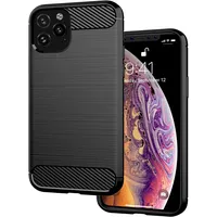 Fusion Trust Back Case Silikona Aizsargapvalks Priekš Apple iPhone 12 Mini Melns Fsn-Bc-Trt-Iph12M-Bk