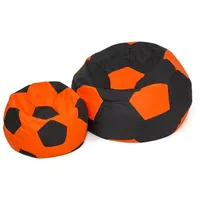Go Gift Sako bag pouf Ball black-orange Xl 120 cm Art1205958
