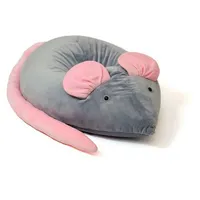 Go Gift Sako bag pouffe Mouse grey-pink L 110 x 80 cm Art1205953