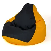 Go Gift Sako bag pouffe Pear yellow-black L 105 x 80 cm Art1206011
