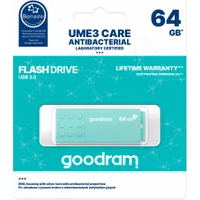 Goodram pendrive 64Gb Usb 3.0 Ume3 Care light green Ume3-0640Crr11