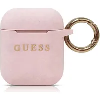 Guaccsilgllp Guess Silicone Case for Airpods 1 2 Pink
