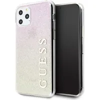 Guess Guhcn65Pcuglgpi Hard Gradient Glitter Case Aizsargapvalks Priekš Apple iPhone 11 Pro Max Rozā - Zeltains