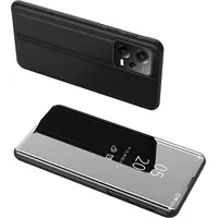 Hurtel Glossy Flip Case priekš Xiaomi Redmi Note 12 5G / Poco X5 Pro Clear View Case, melns 9145576276013