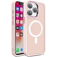 Hurtel Magnētisks futrālis ar Magsafe iPhone 15 Plus, rozā auklas caurumiem 9145576280119