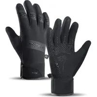 Insulated sports phone gloves Size L - black Touchscreen Gloves Thickened 2 Black