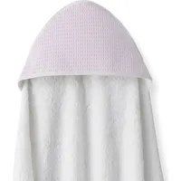 Interbaby Peldkostīms 100X100 Priekšauts, balts, rozā, kokvilnas frotē dvielis ar kapuci Ali01243-12