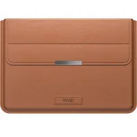 Invzi Leather Case  Cover with Stand Function for Macbook Pro Air 13 14 Brown Ca118