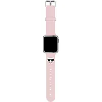 Karl Lagerfeld Choupette Head Watch Strap for Apple 42 44Mm Pink Klawlslcp