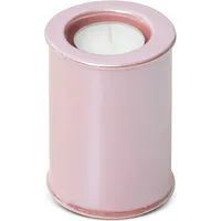 Keramikas svečturis Simona 1 7X7X10 rozā ar pērļu spīdumu 03 392145